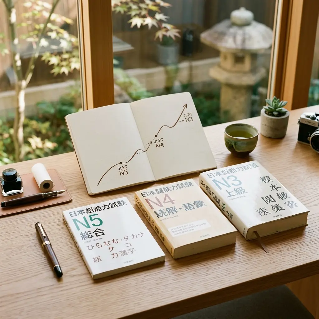A learner practicing Japanese writing on a tablet